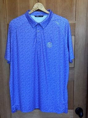 UNRL Purple Performance Golf Polo Shirt XL Athletic Fit Stretch Casual